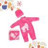 ⁦طقم مواليد 3 قطع مع كوفرتة مطرزة(Kitty with Heart)⁩ - الصورة ⁦5⁩