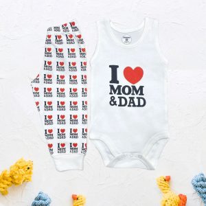 بيجامة كت Mommy & Daddy Love